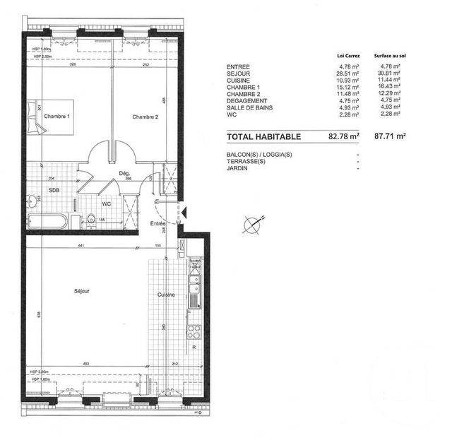Appartement F4 à vendre - 4 pièces - 82.78 m2 - CLAMART - 92 - ILE-DE-FRANCE - Century 21 Agence Fleurie